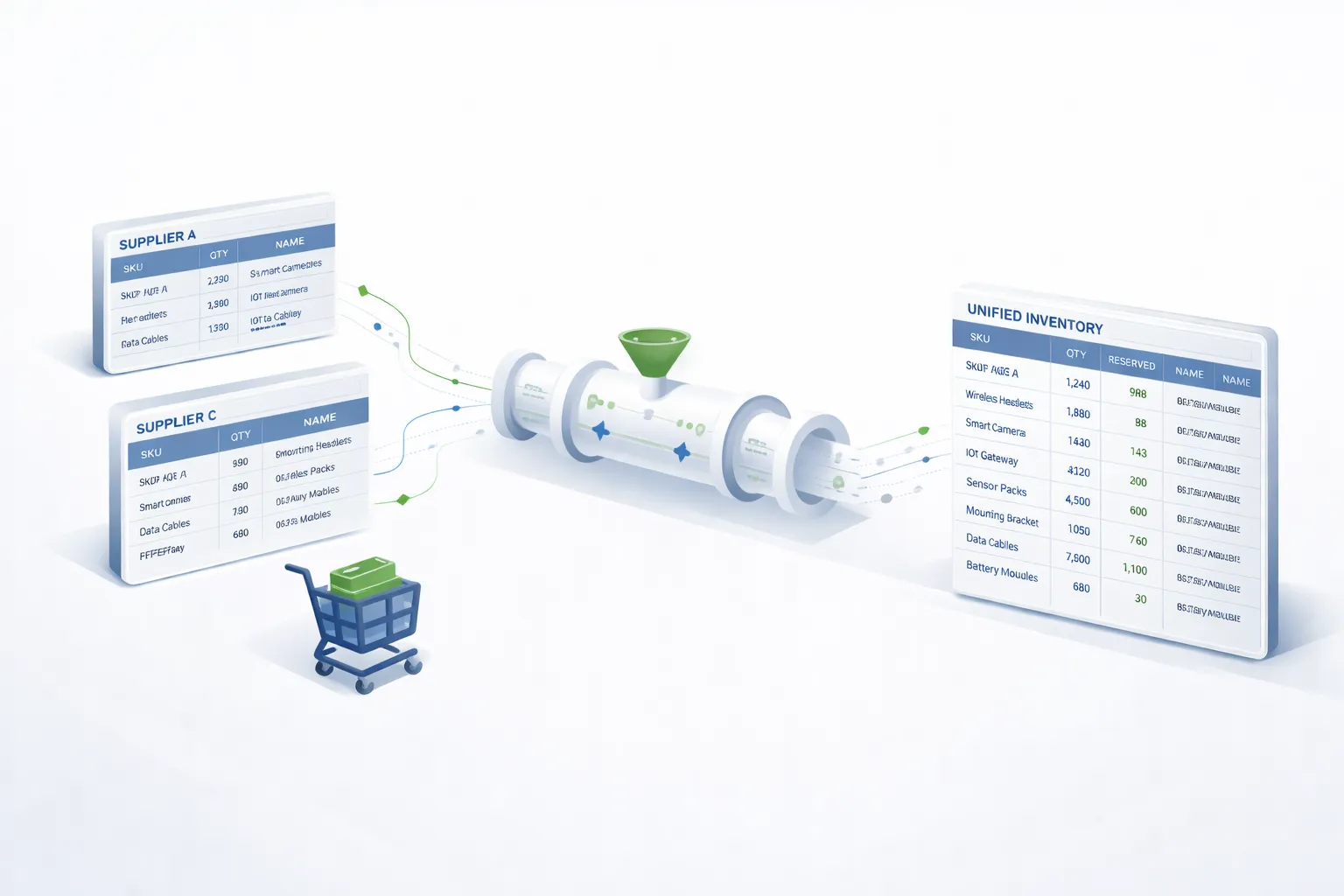Lightspeed eCom and multi-supplier stock synchronization workflow